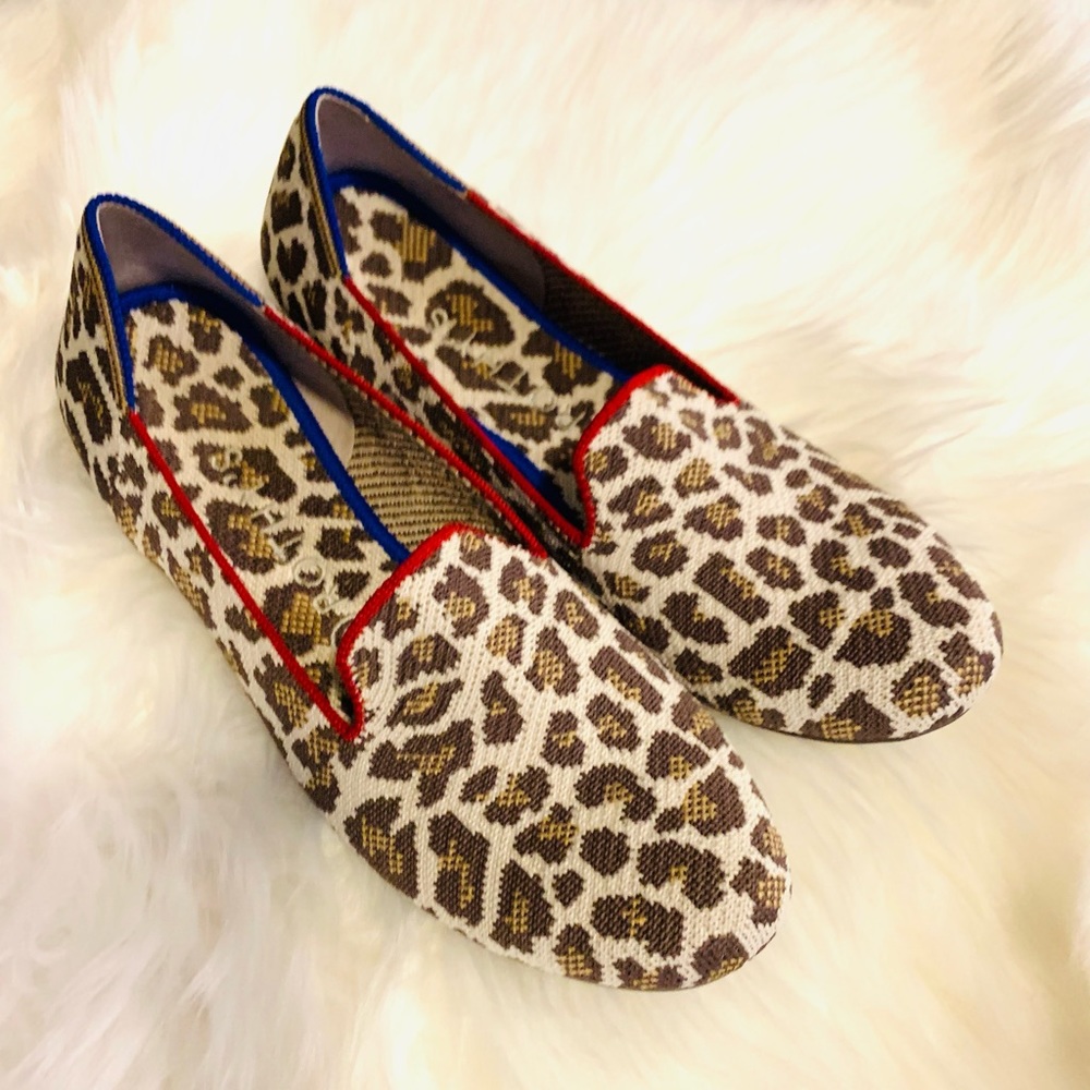 Rothy’s Brown Leopard Flats